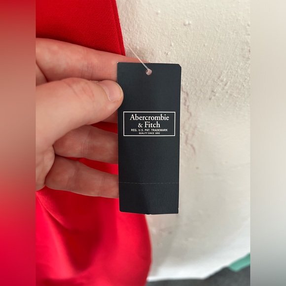 Abercrombie & Fitch Asymmetrical Red Dress - Picture 8 of 8